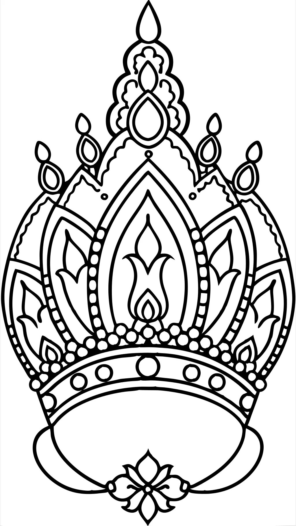 coloring pages of tiaras